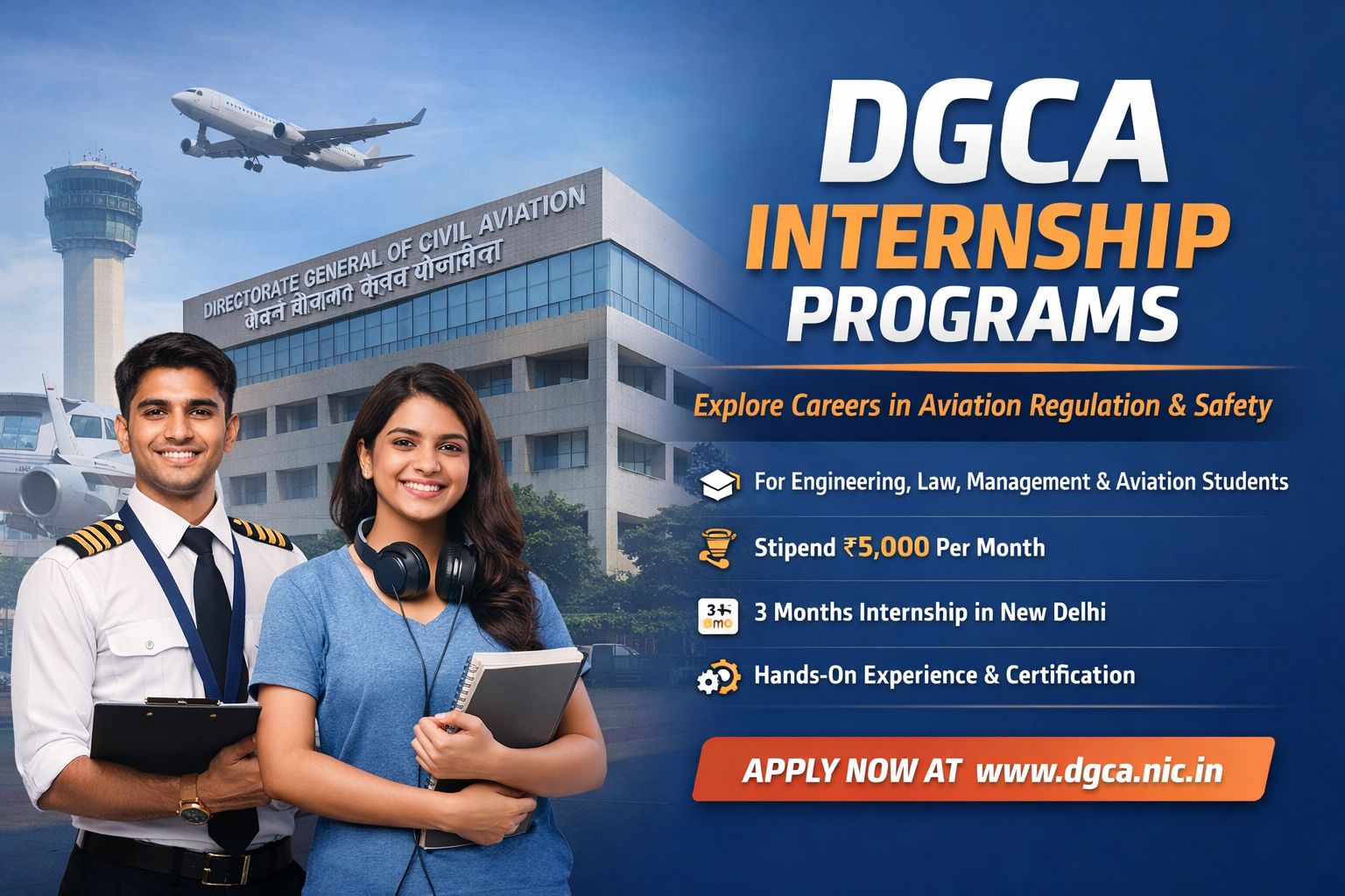 DGCA internship programs